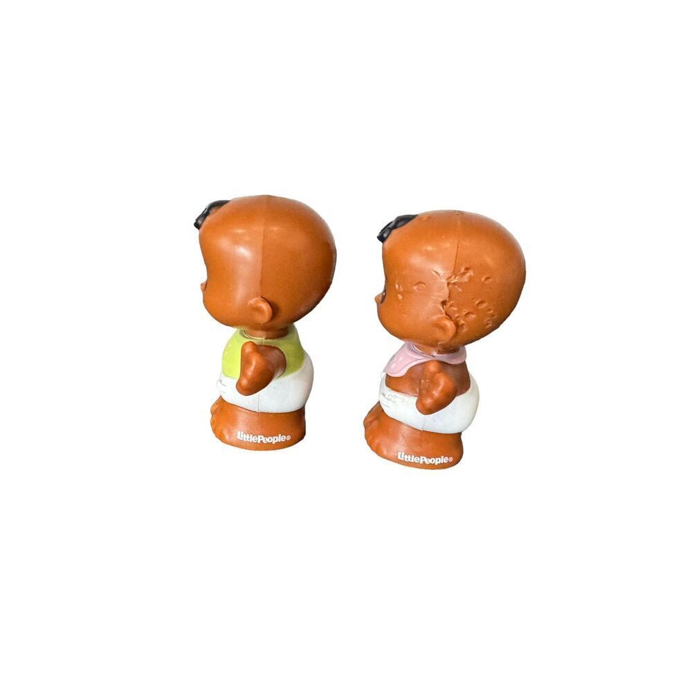 Fisher Price Little People African American Twins, Boy & Girl - Picture 2 of 3